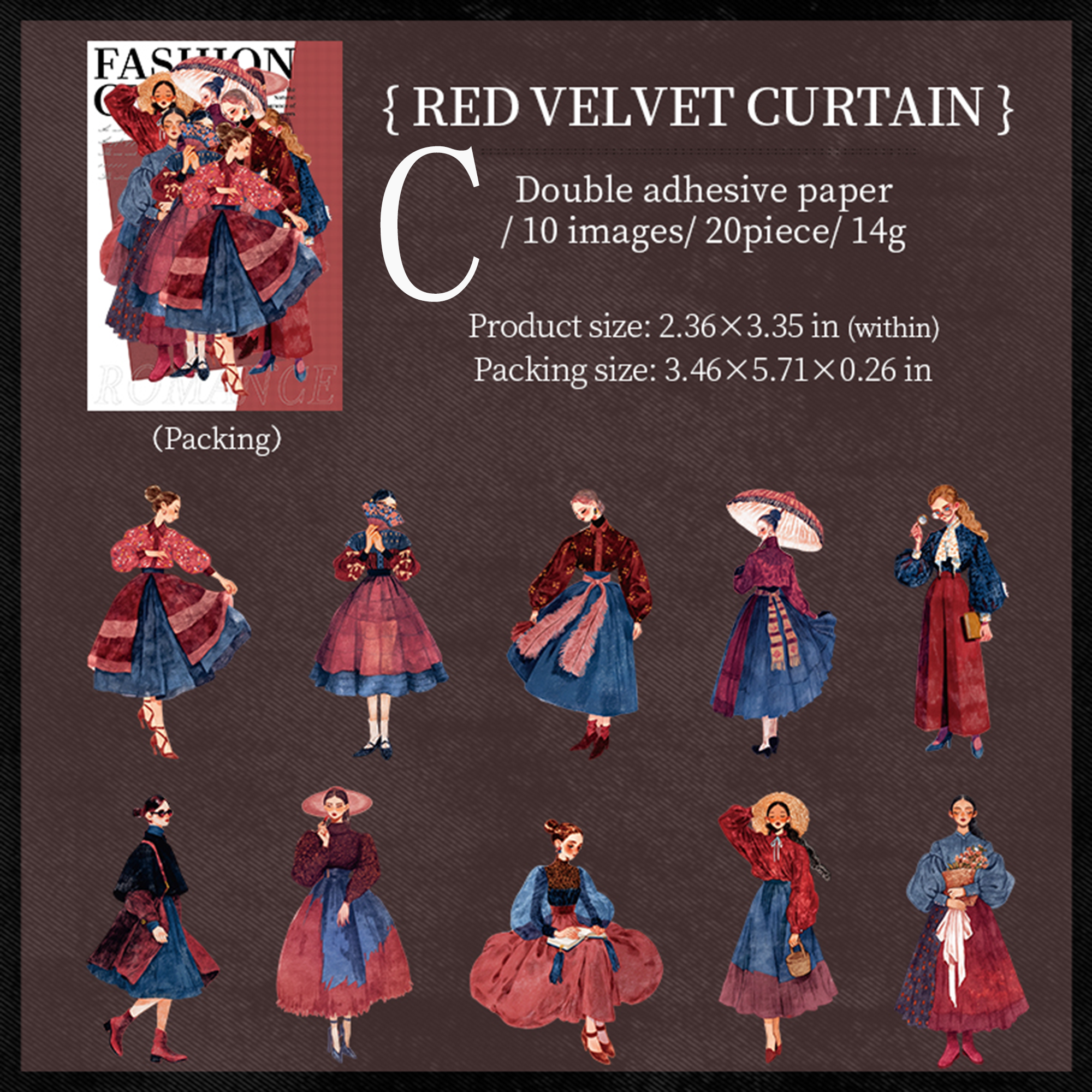 Vintage Fashion Stickers