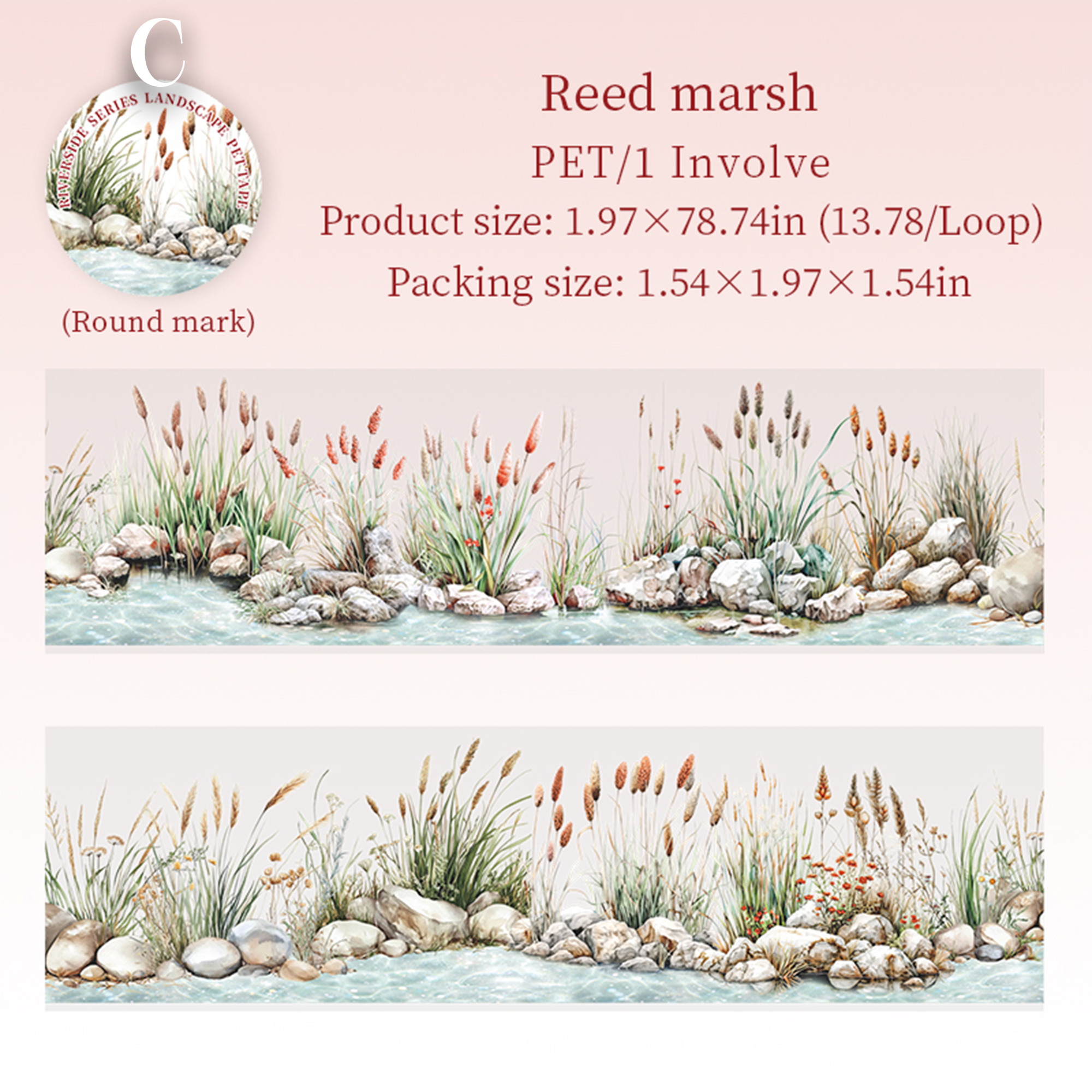 The banks of the Seine River PET Tape