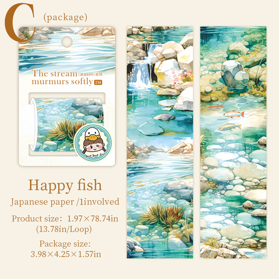 The Stream Whispers Softly Washi Tape