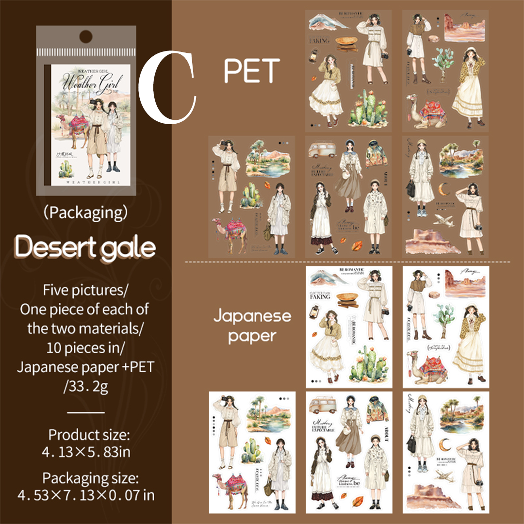 Weather Girl Sticker Books