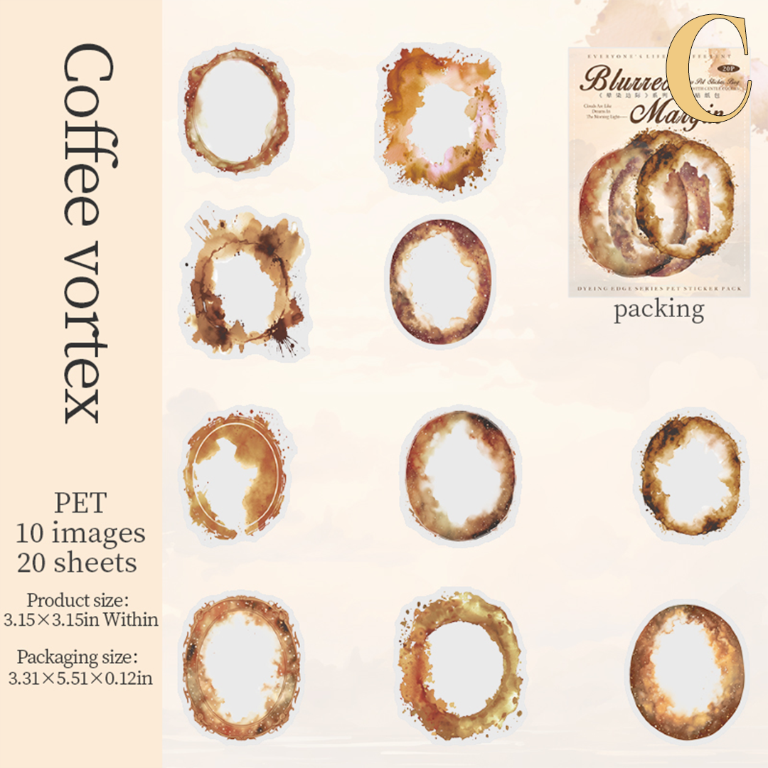 Blurring Margin PET Sticker