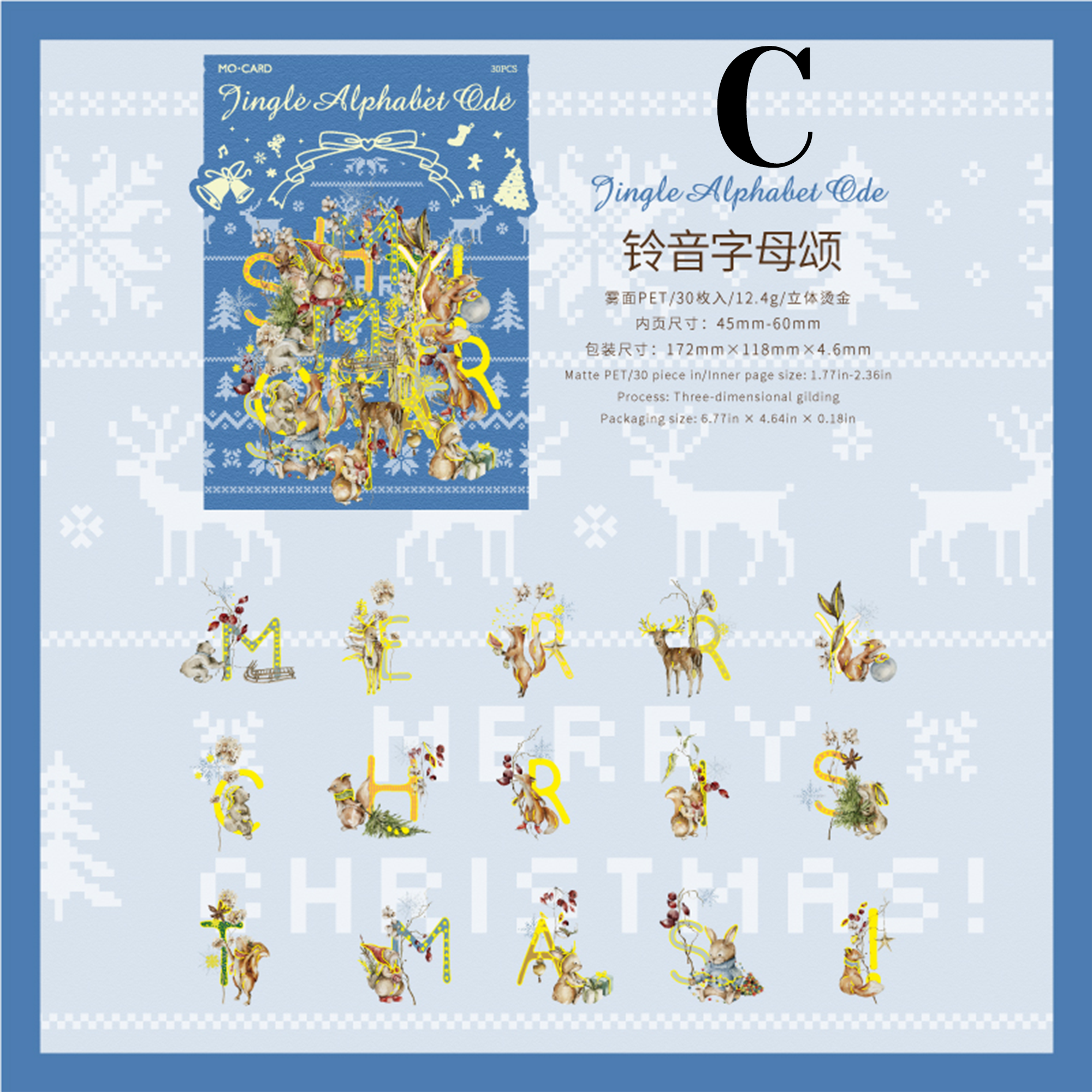 Christmas Fairy Tale PET Sticker