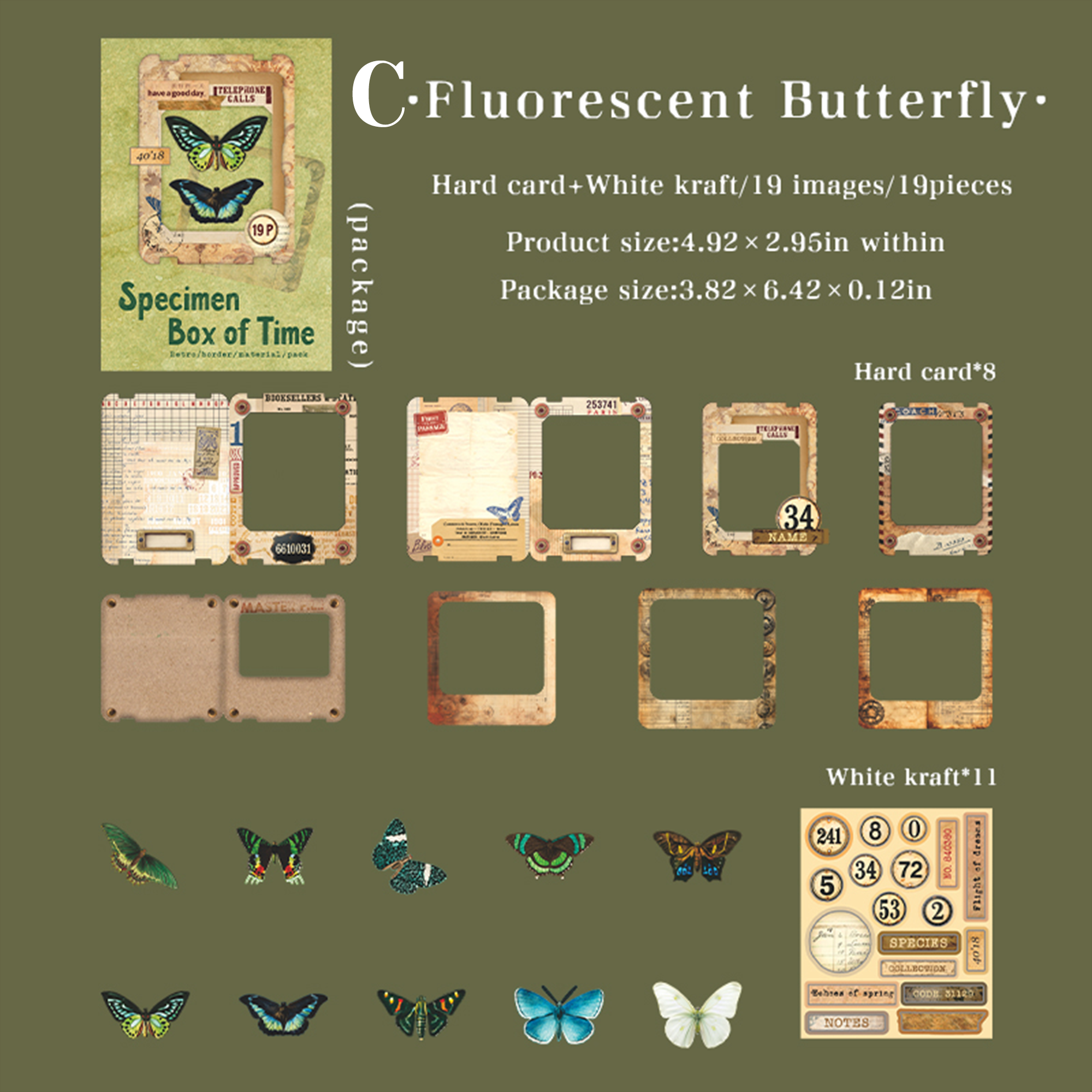 Specimen Box of Time Scrapbooking Paper