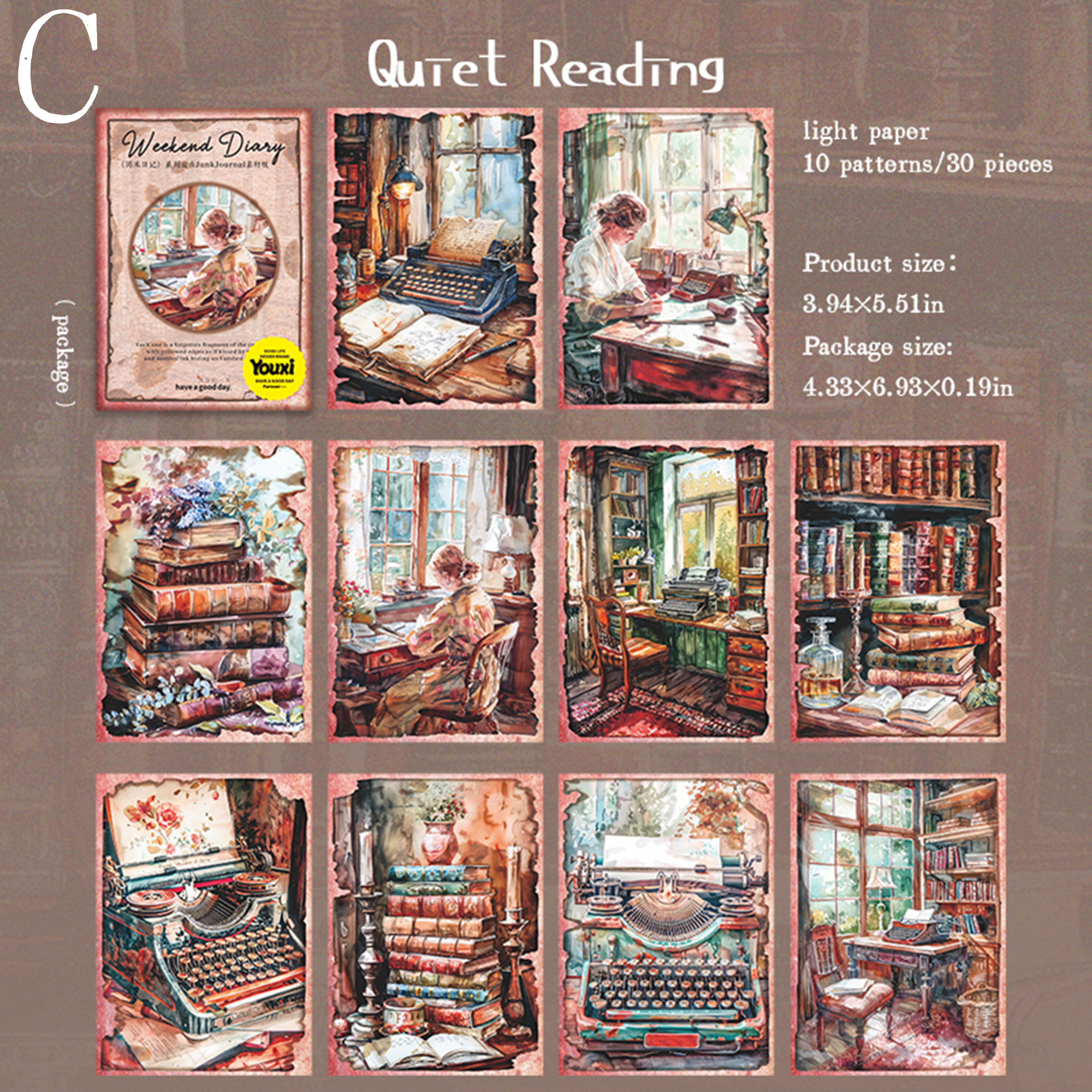 Weekend Diary Scrapbooking Paper