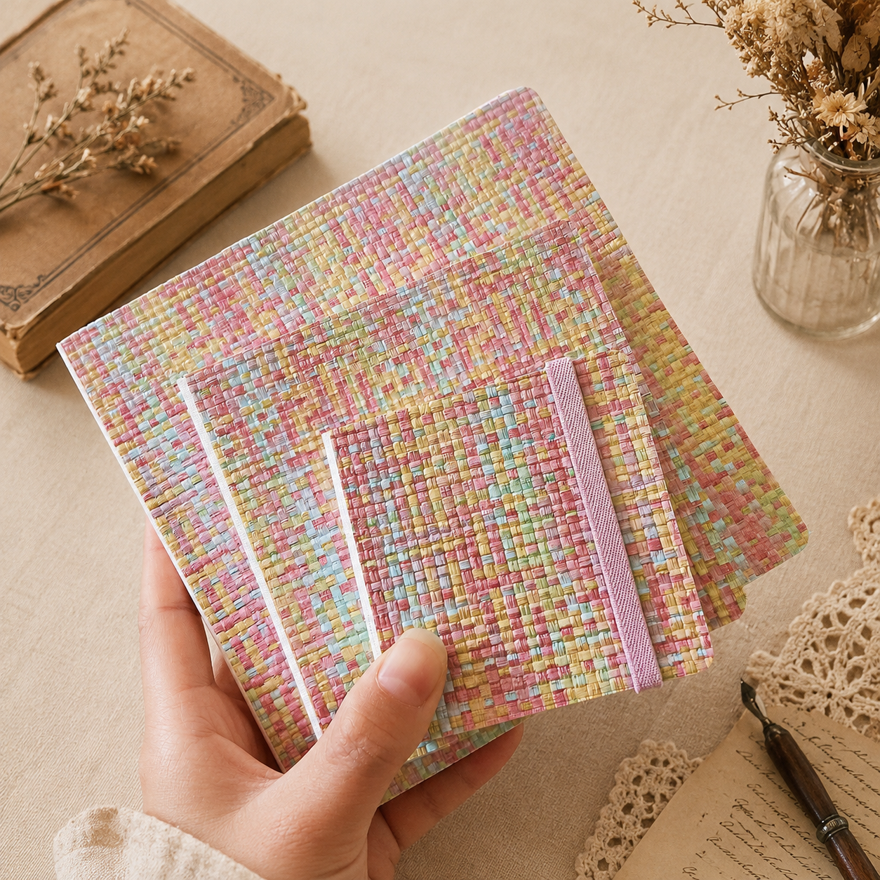 300G Woven Texture Watercolor Notebook