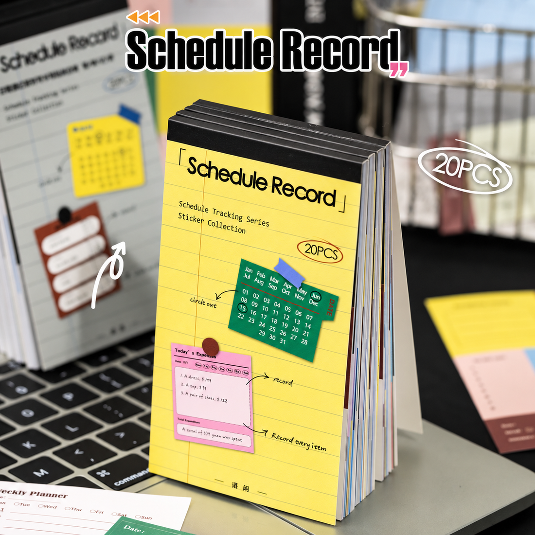 Daily Plan Book Management Sticker Book