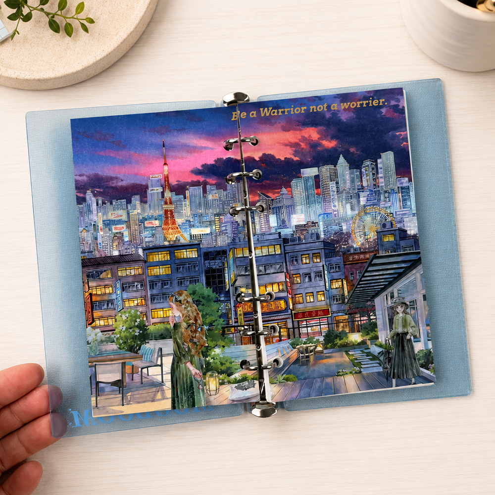 【MOOBOOM】Neon City Nights Cityscape PET Tape detail image 2