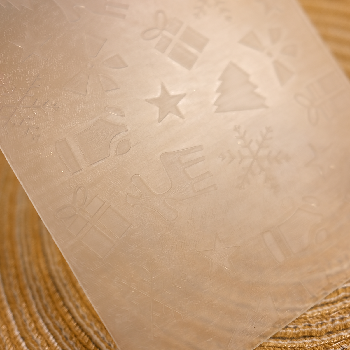 Christmas Textures Plastic Embossing Folder