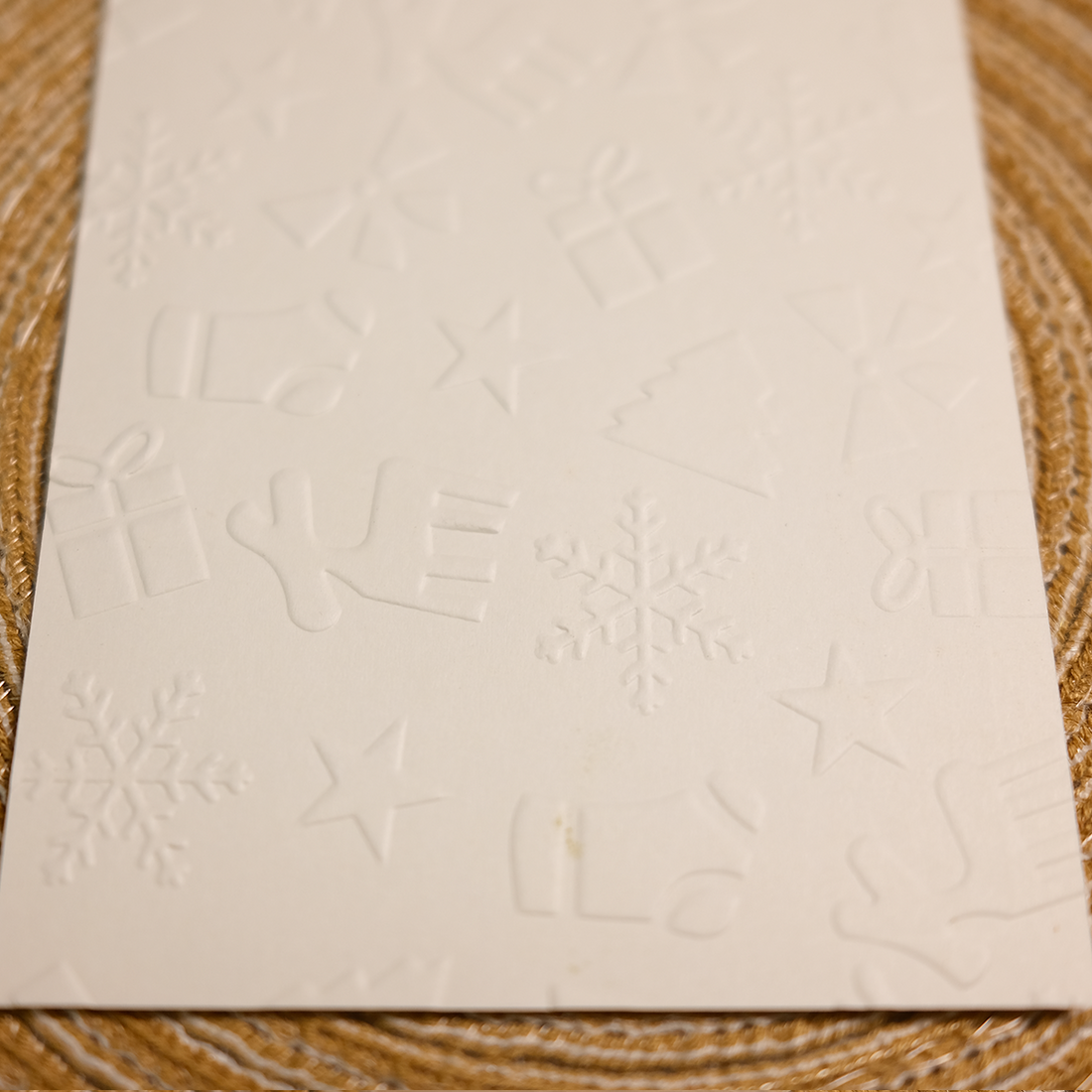 Christmas Textures Plastic Embossing Folder
