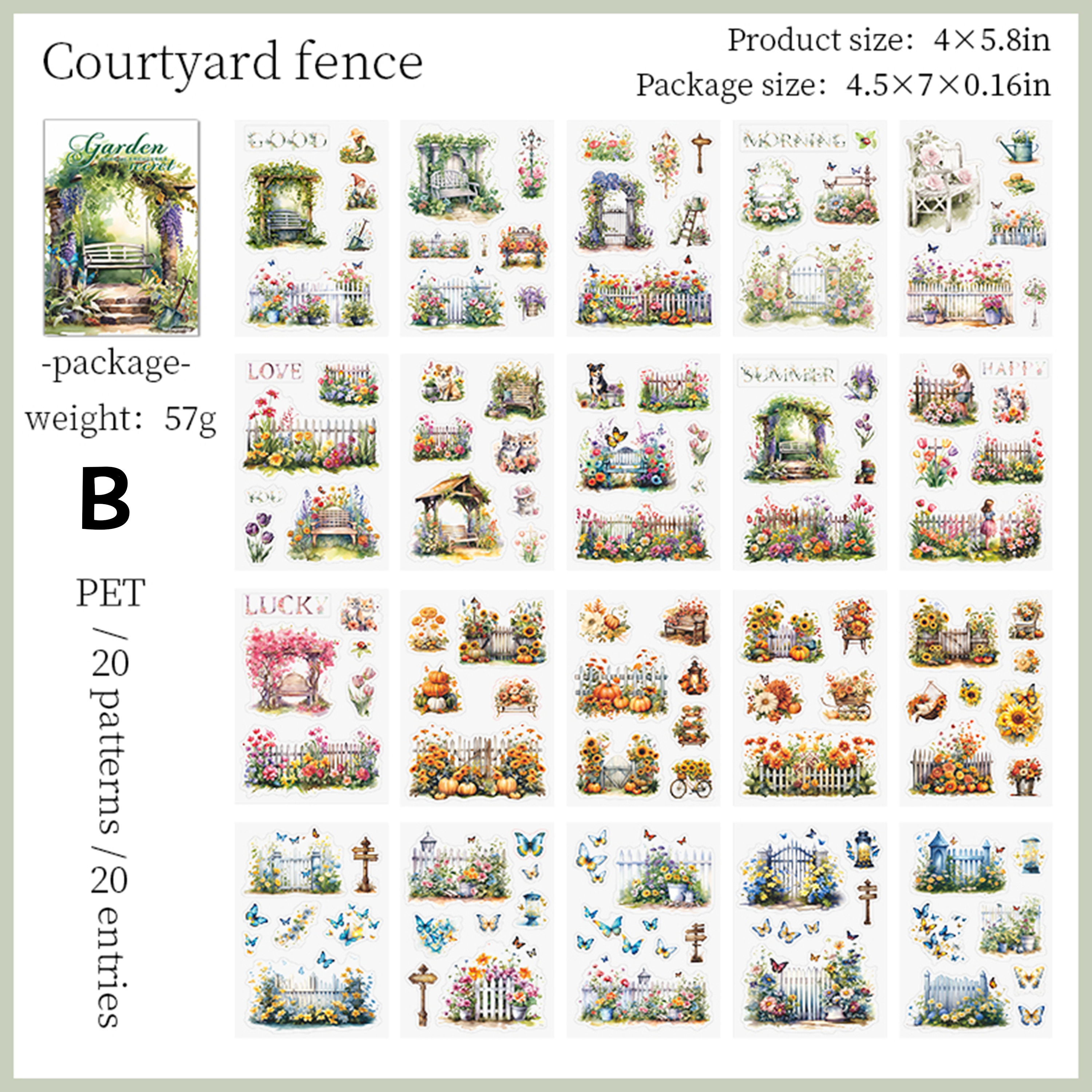 My Secret Garden Pre-cut Sticker Book
