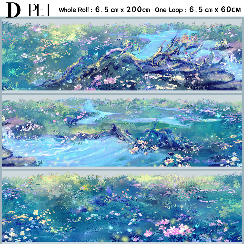 【ZERO】Sky & Grassland Landscaping Tape(40 Styles)(Whole Roll Tape)