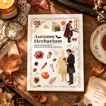 Autumn Herbarium Vintage Sticker Book