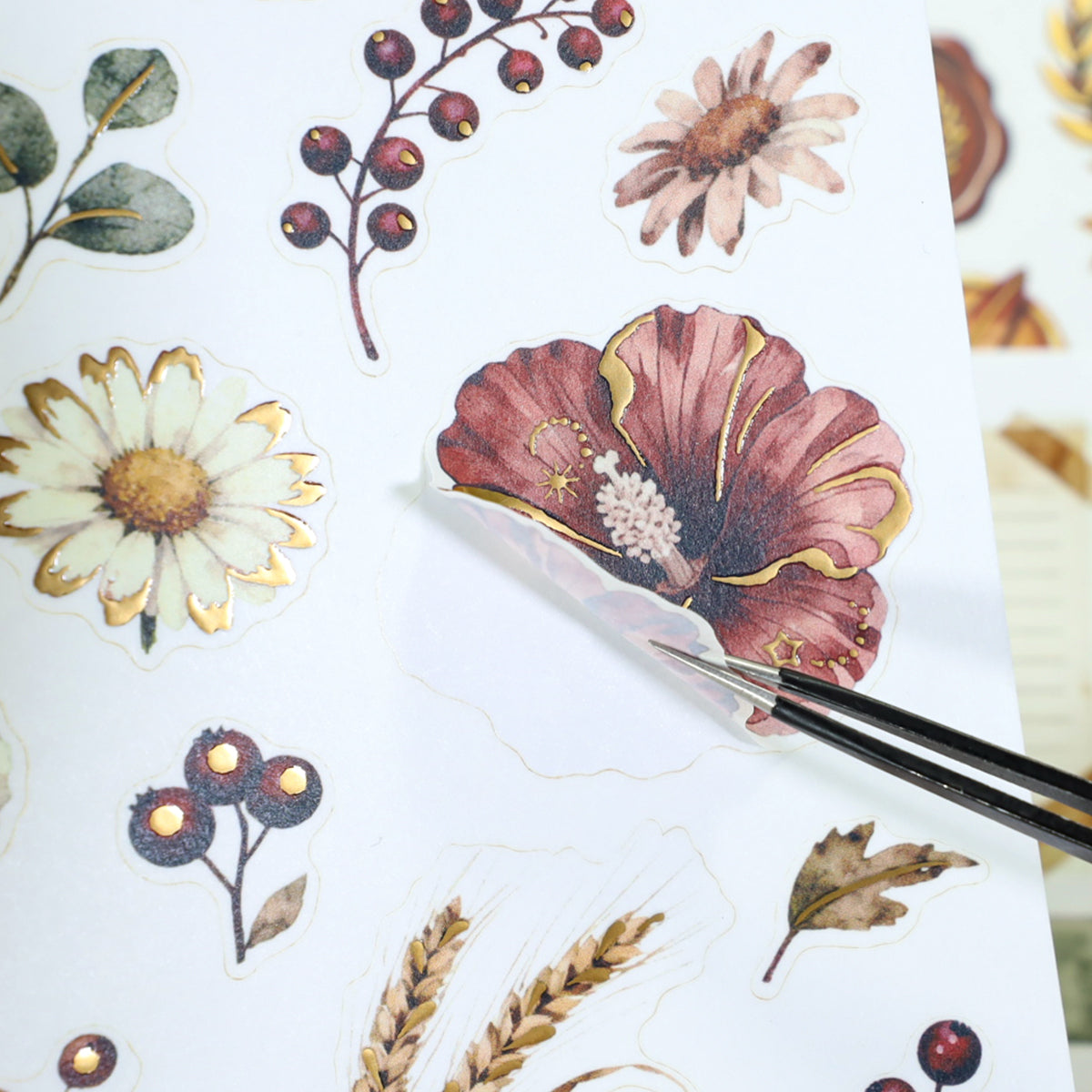 Autumn Herbarium Vintage Sticker Book
