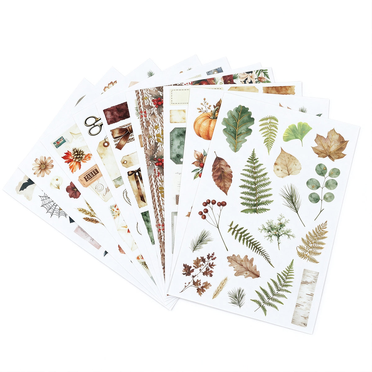Autumn Herbarium Vintage Sticker Book