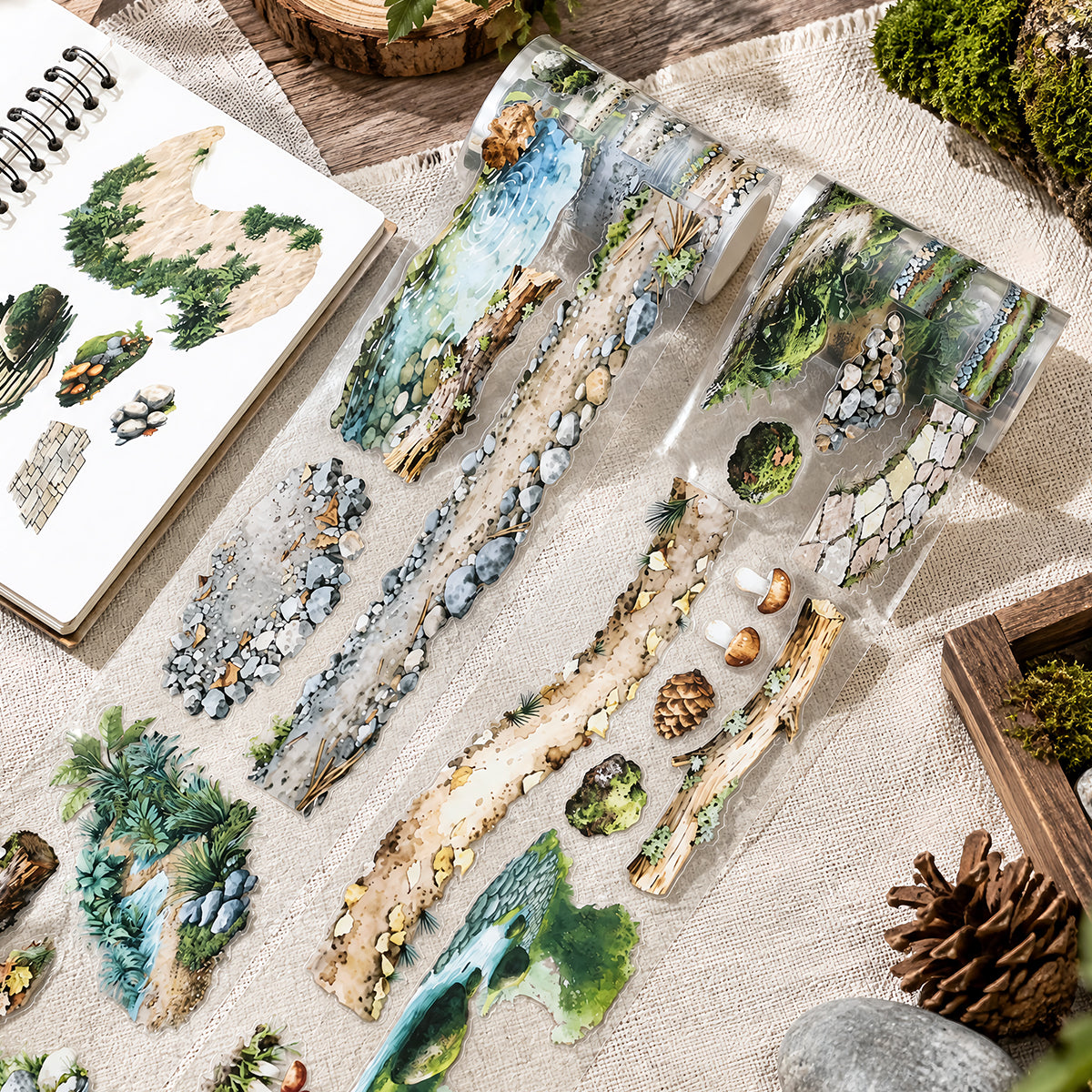 Forest Path Pre-cut PET Tape