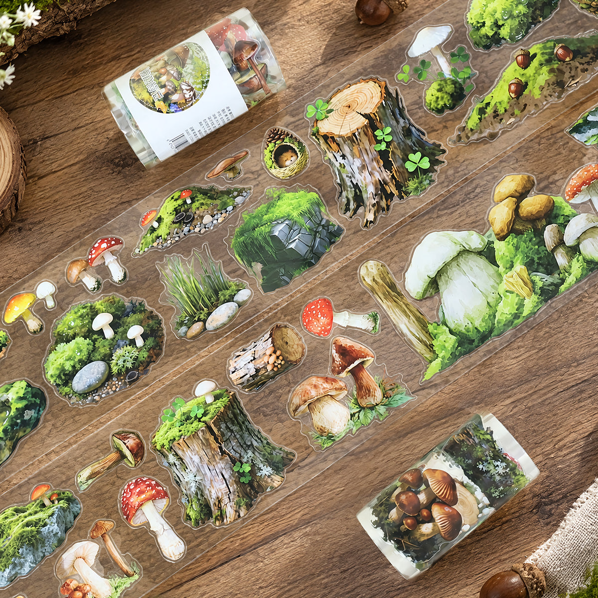 Mushrooms and Moss Pre-cut PET Tape
