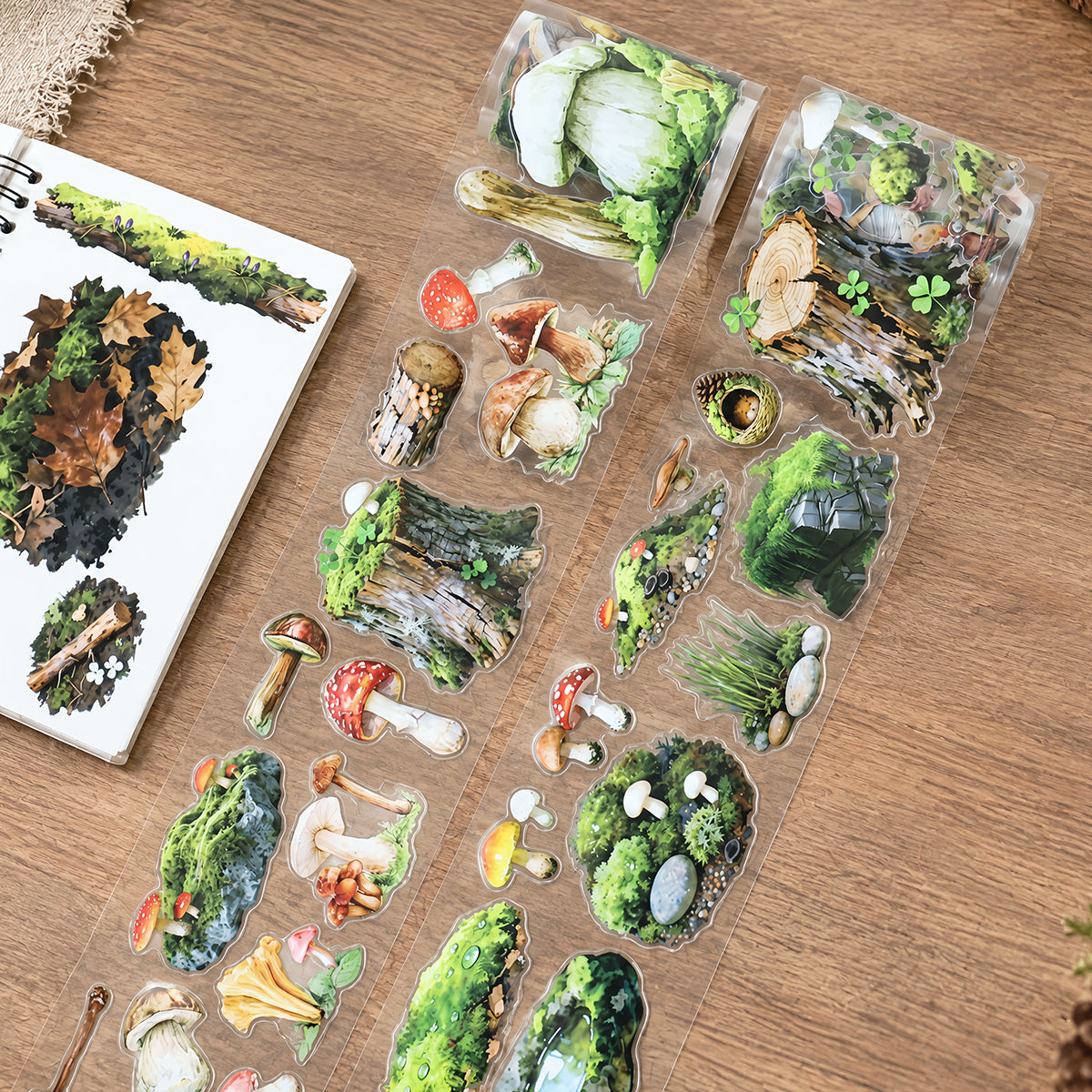 Mushrooms and Moss Pre-cut PET Tape