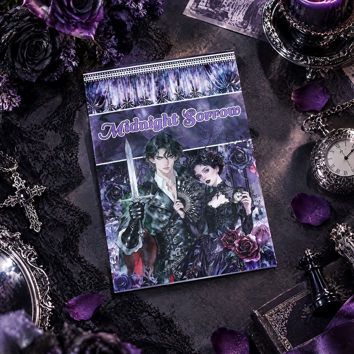 Midnight Sorrow Vintage Sticker Book