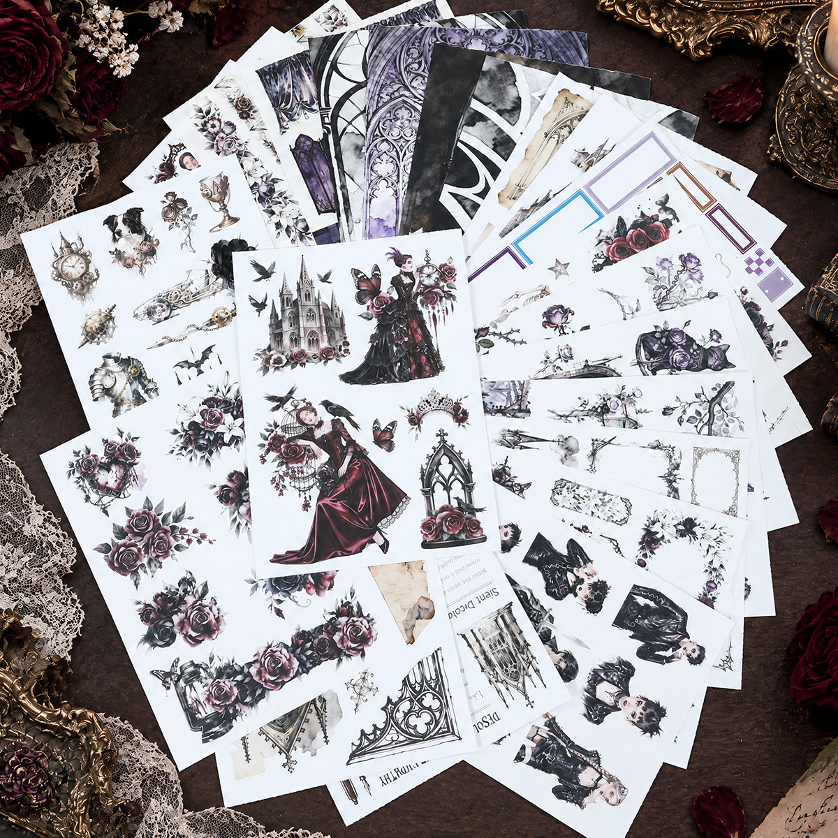Midnight Sorrow Vintage Sticker Book
