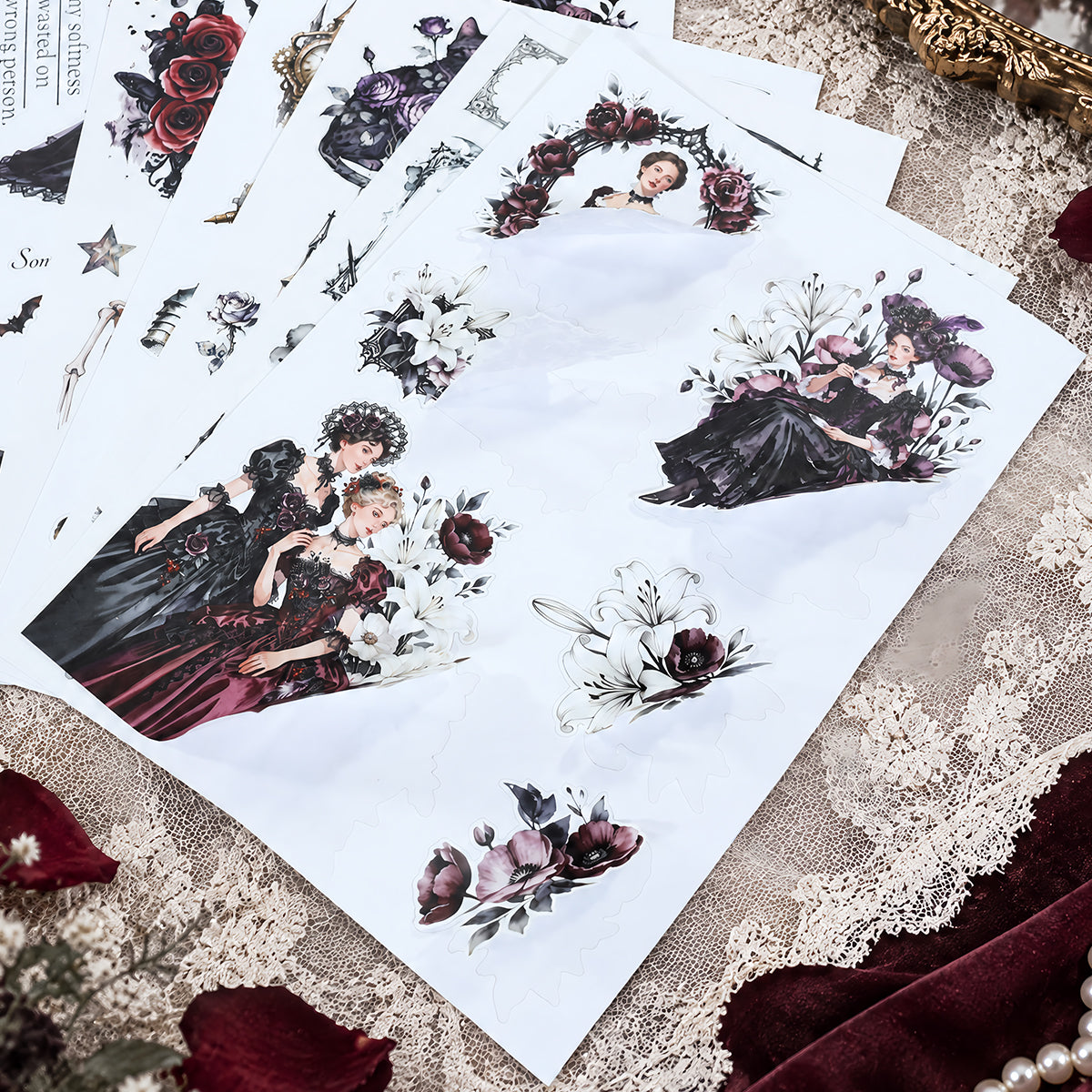 Midnight Sorrow Vintage Sticker Book