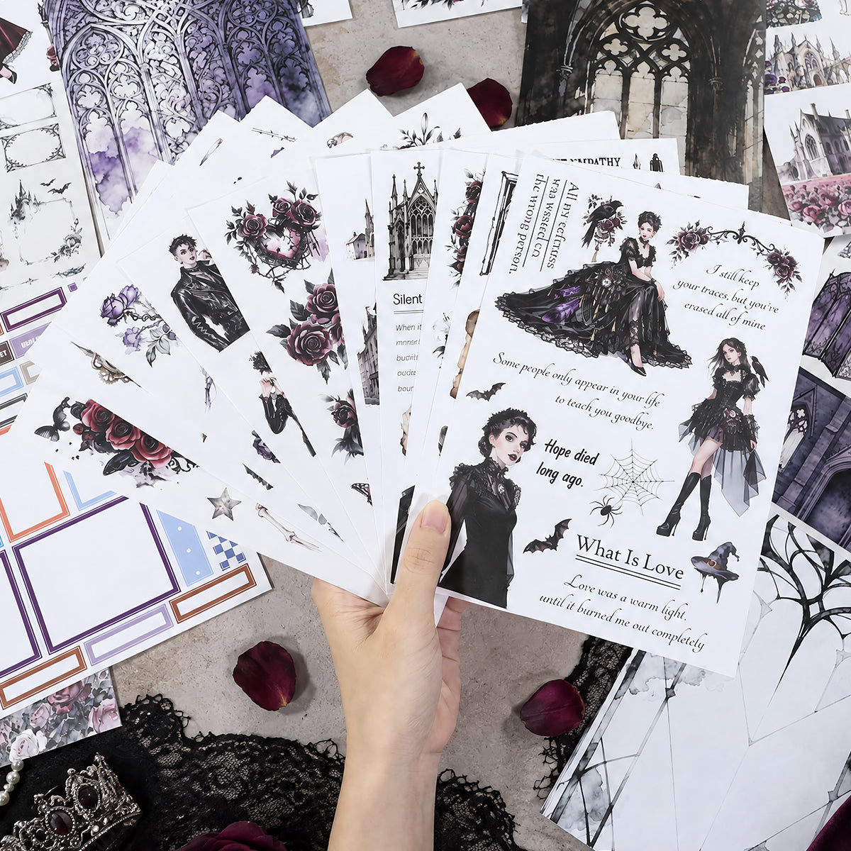 Midnight Sorrow Vintage Sticker Book