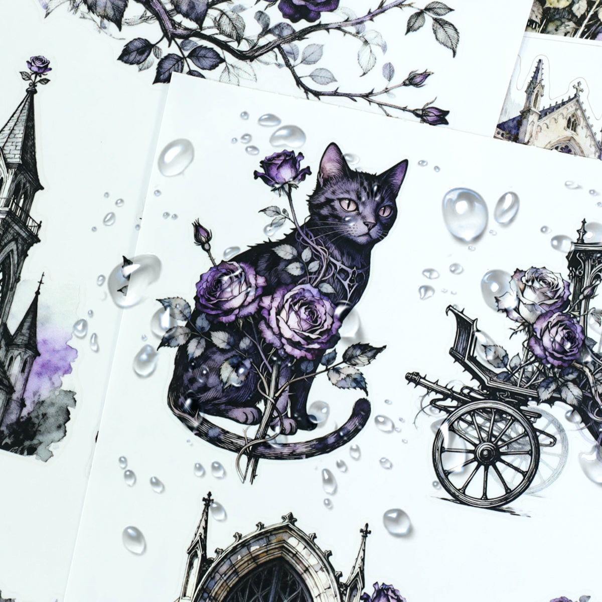 Midnight Sorrow Vintage Sticker Book