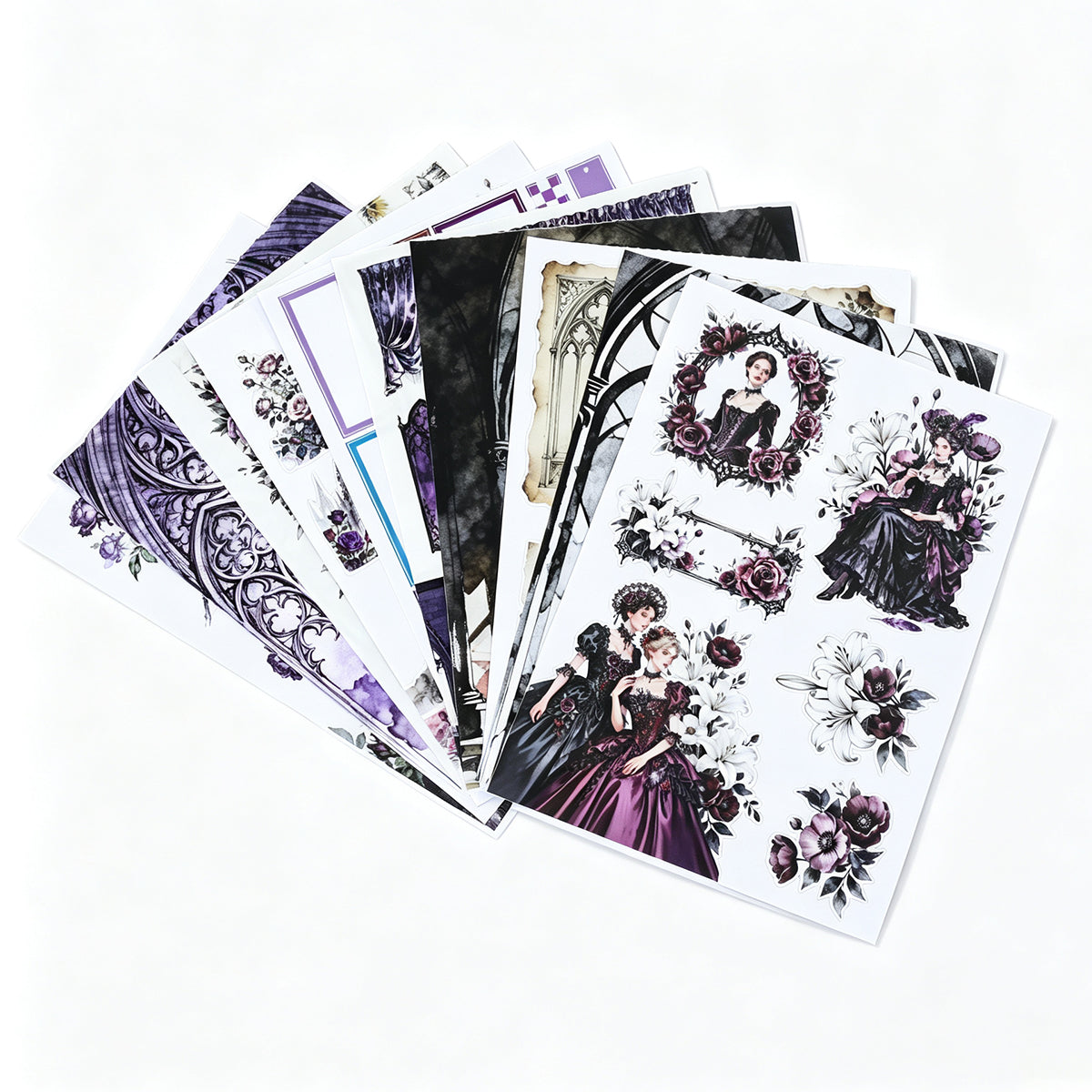 Midnight Sorrow Vintage Sticker Book