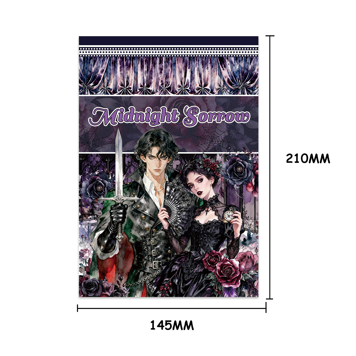 Midnight Sorrow Vintage Sticker Book