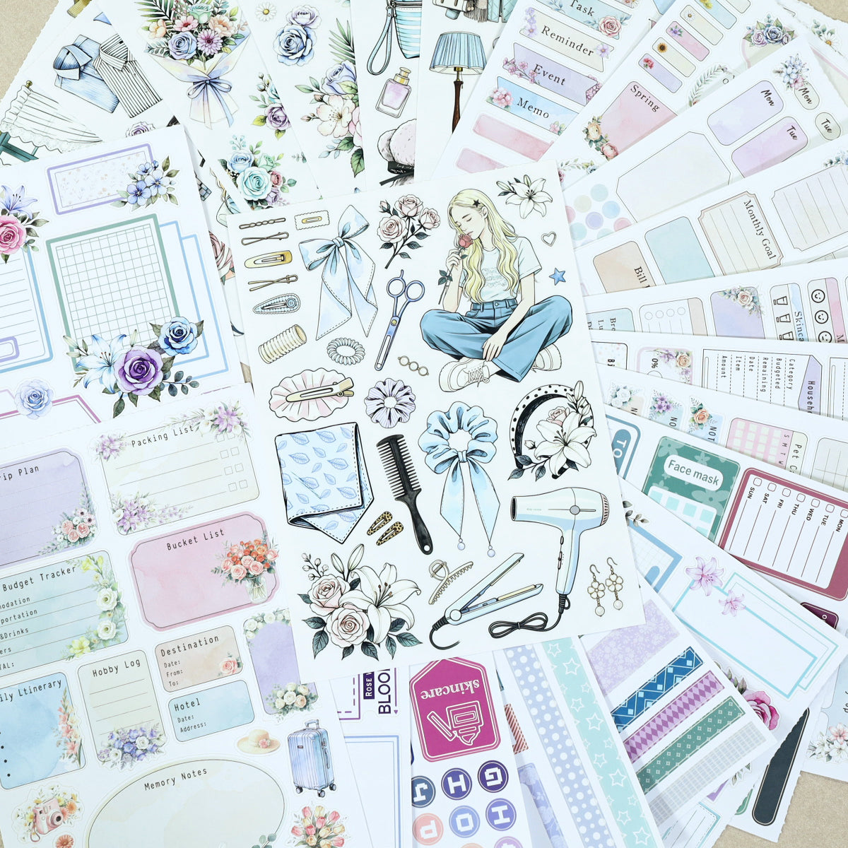 Beauty Diary Vintage Sticker Book