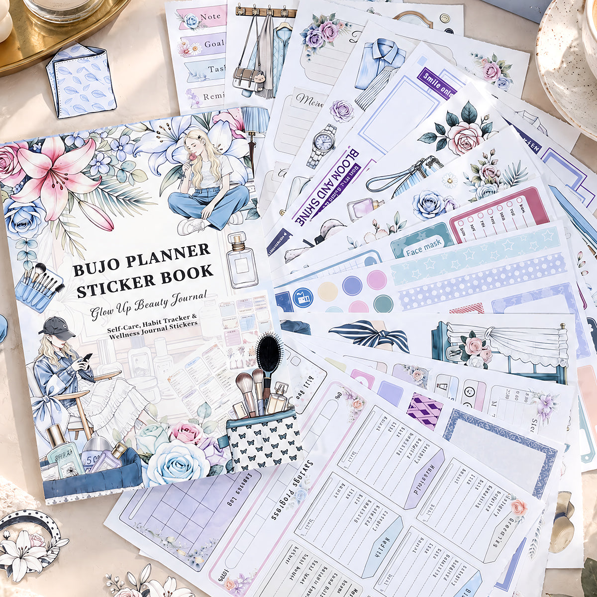 Beauty Diary Vintage Sticker Book