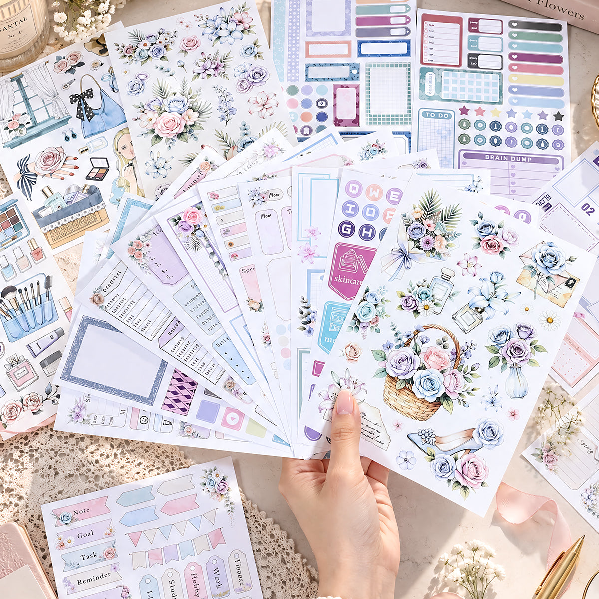 Beauty Diary Vintage Sticker Book