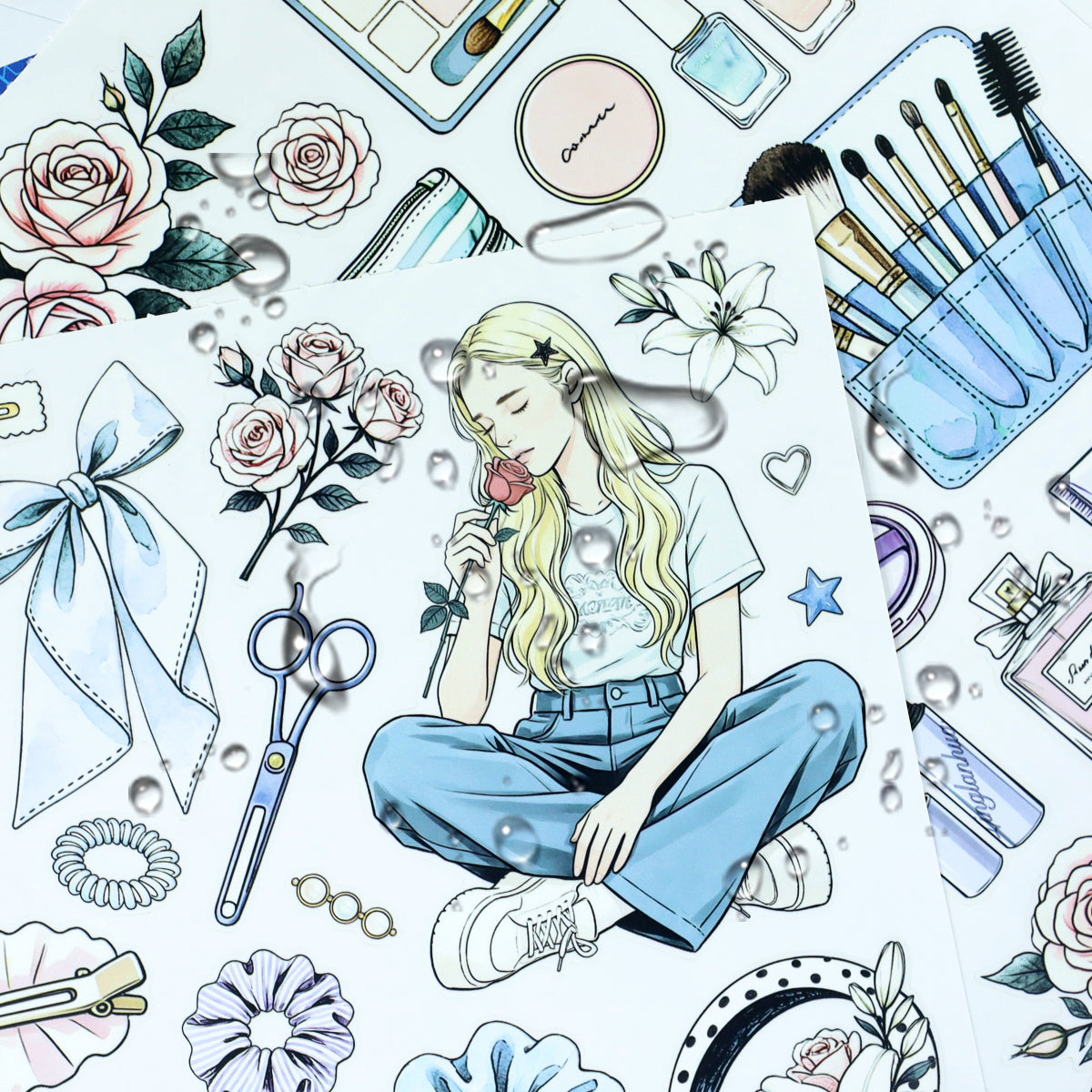 Beauty Diary Vintage Sticker Book