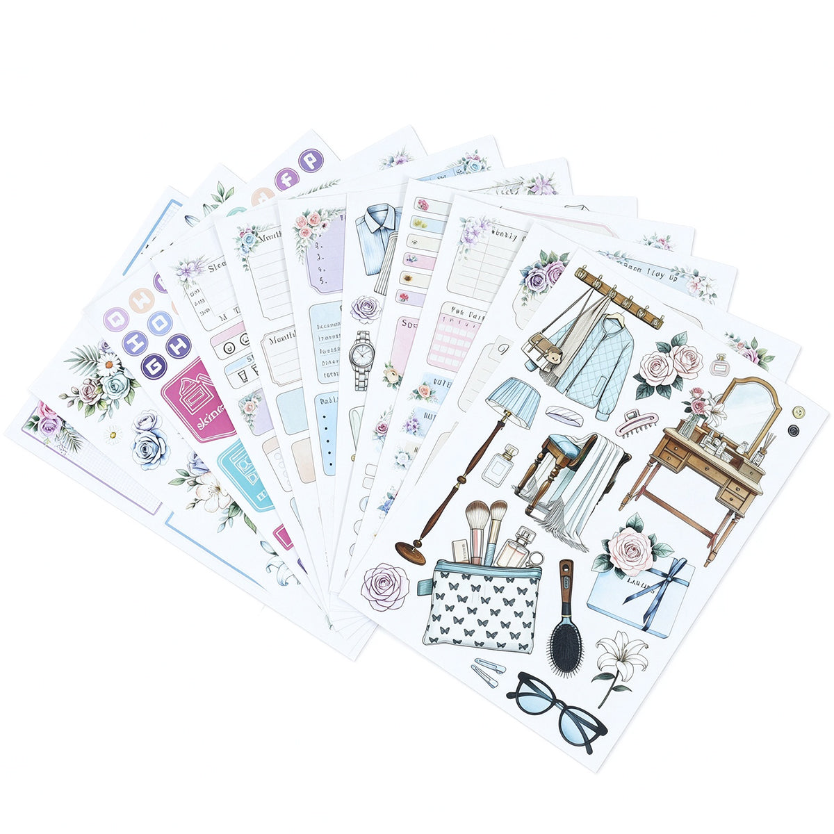 Beauty Diary Vintage Sticker Book