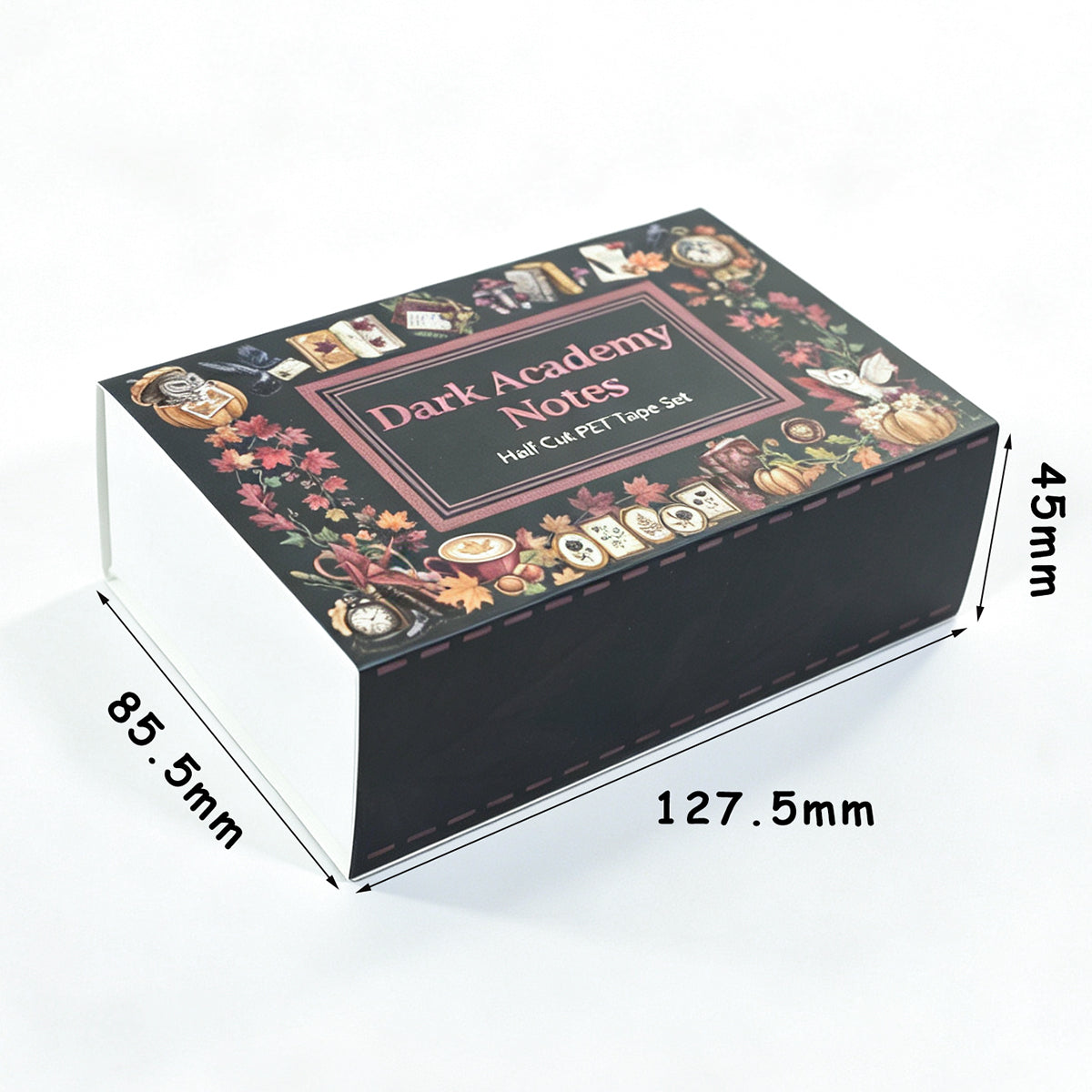 Dark Academy Note Pre-cut Tape Set Box