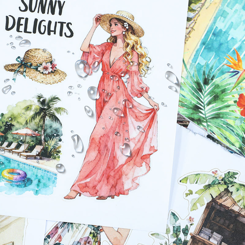 Vintage Sticker Book Vol.26 - Vacation Trip for journaling and scrapbooking