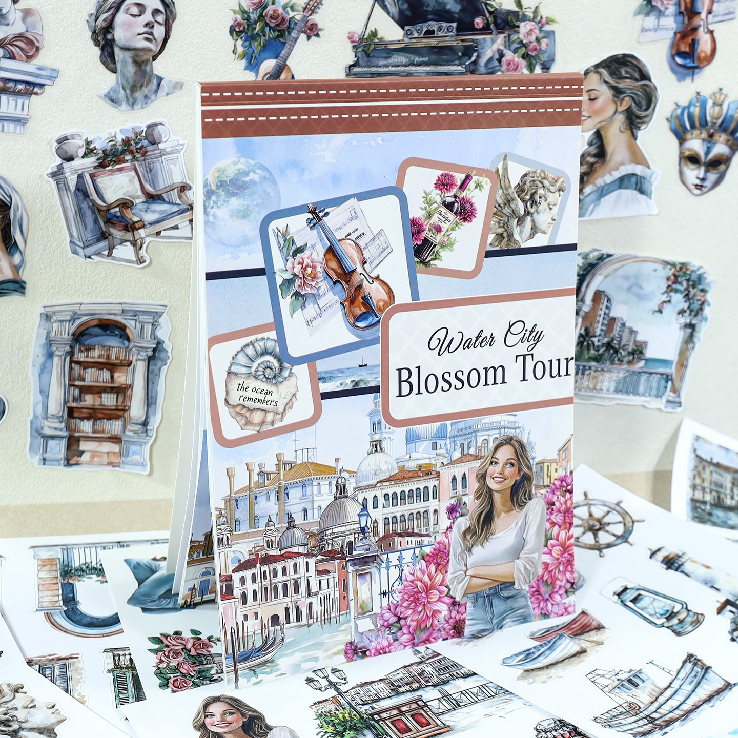 Vintage Sticker Book Vol.29 - Water City Blossom Walk