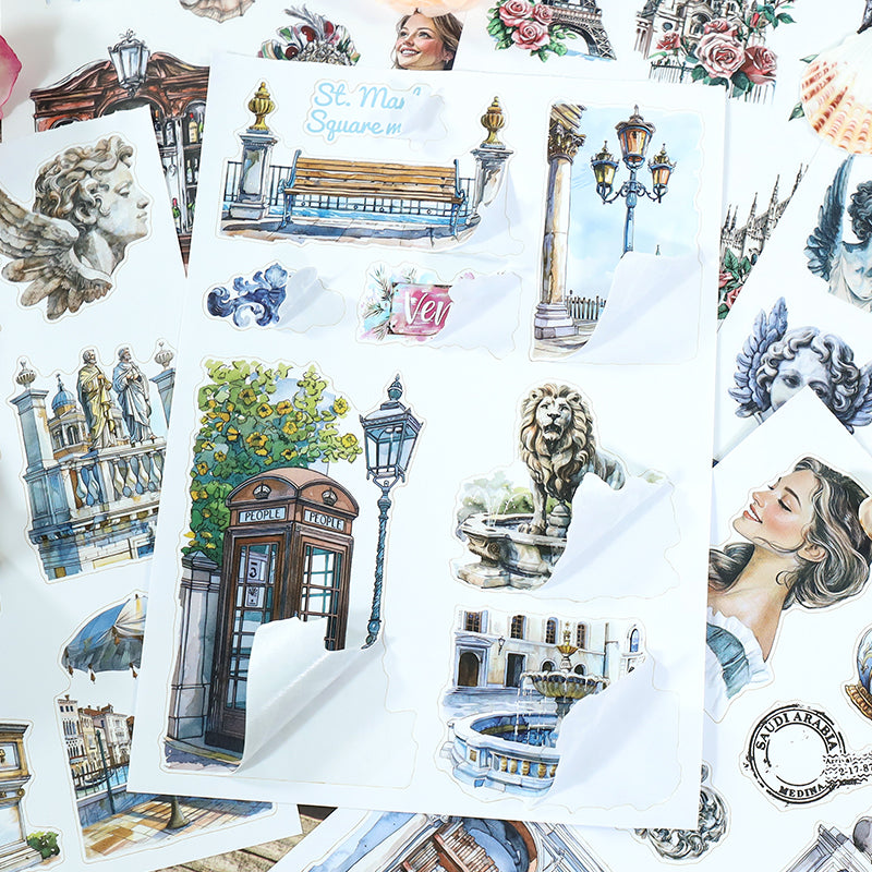 Vintage Sticker Book Vol.29 - Water City Blossom Walk