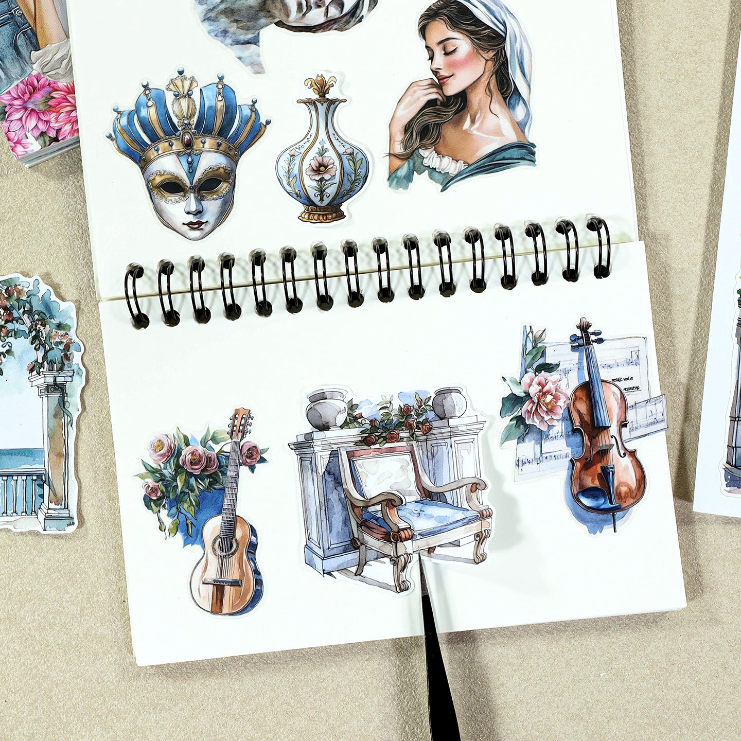 Vintage Sticker Book Vol.29 - Water City Blossom Walk
