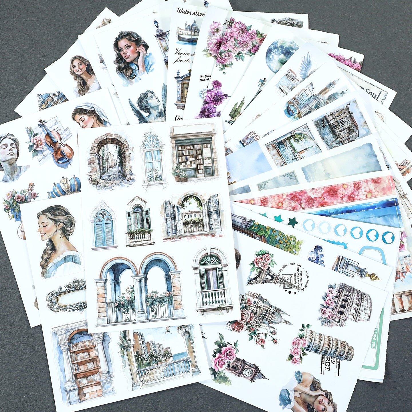 Vintage Sticker Book Vol.29 - Water City Blossom Walk