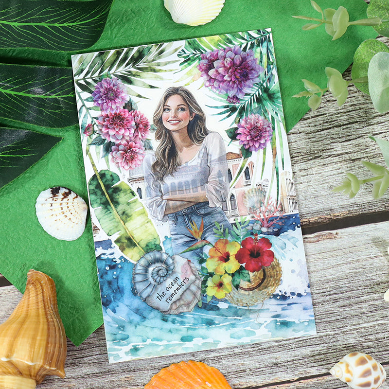 Vintage Sticker Book Vol.29 - Water City Blossom Walk