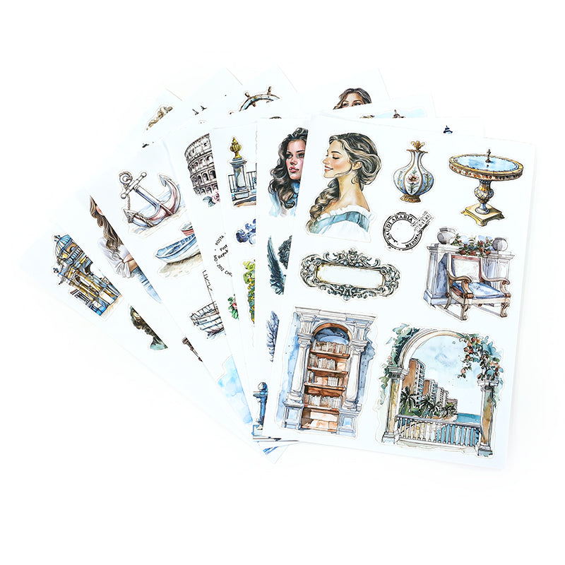 Vintage Sticker Book Vol.29 - Water City Blossom Walk
