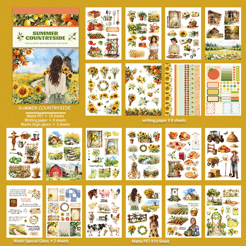 Vintage Sticker Book Vol.29 - Summer Countryside
