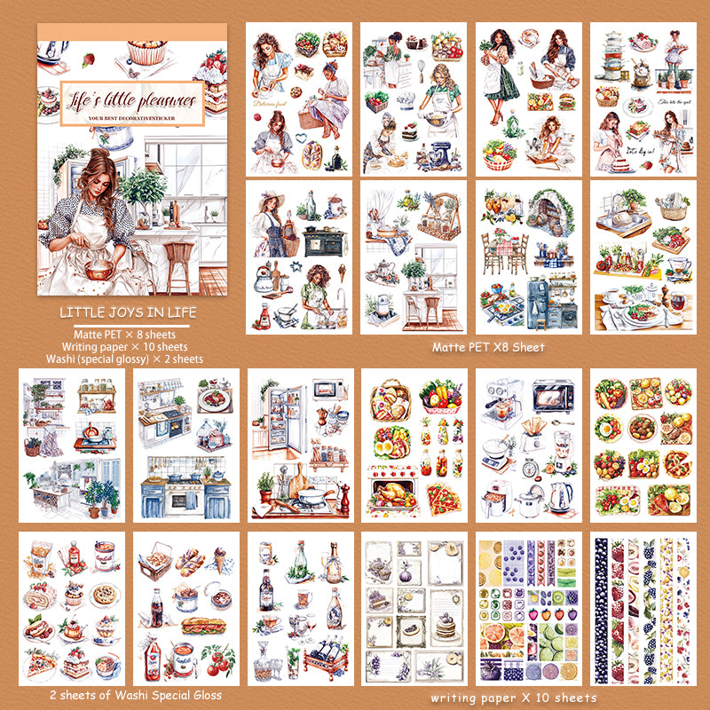 Vintage Sticker Book Vol.30 - Little Joys in Life
