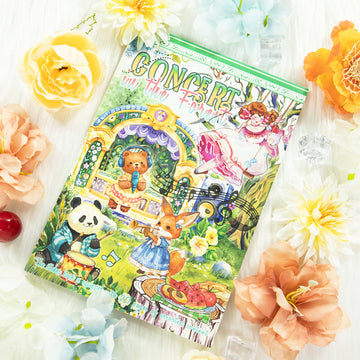 Vintage Sticker Book Vol.12 - Concert in The Forest