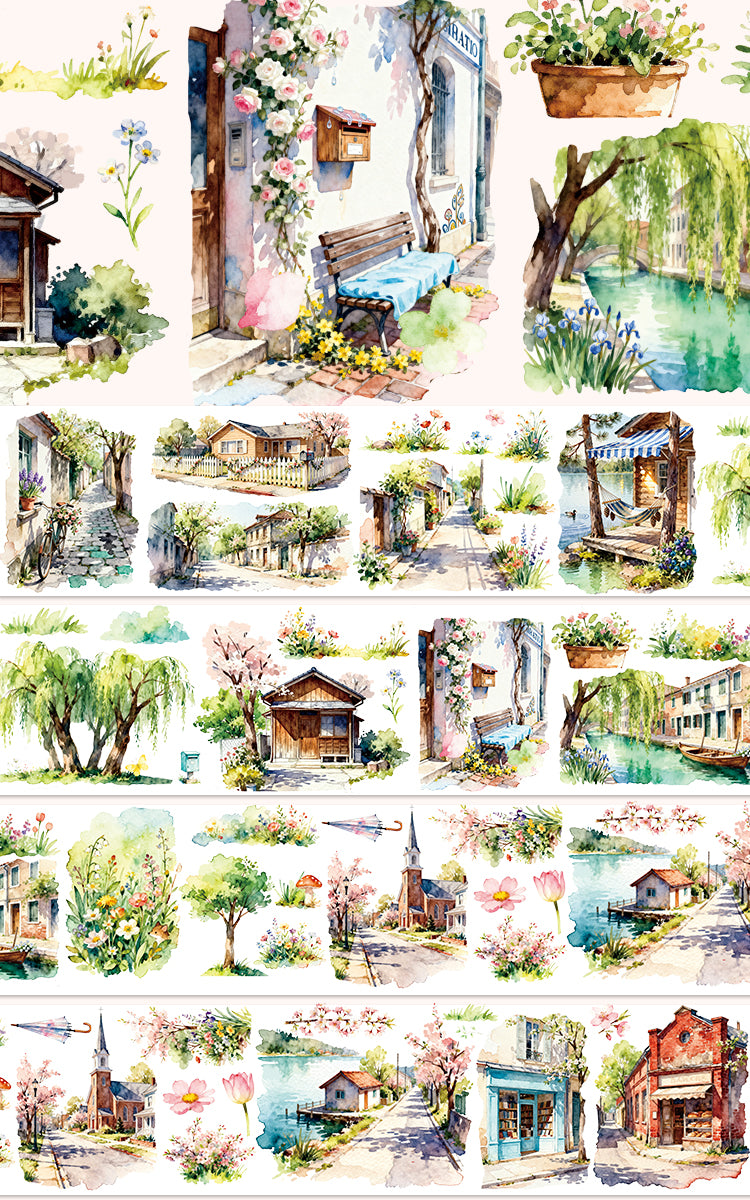 Blossom Picture Scroll PET Tape