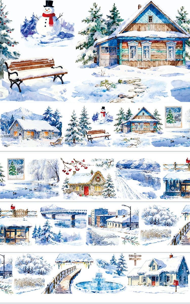 Winter Snow Picture Scroll PET Tape