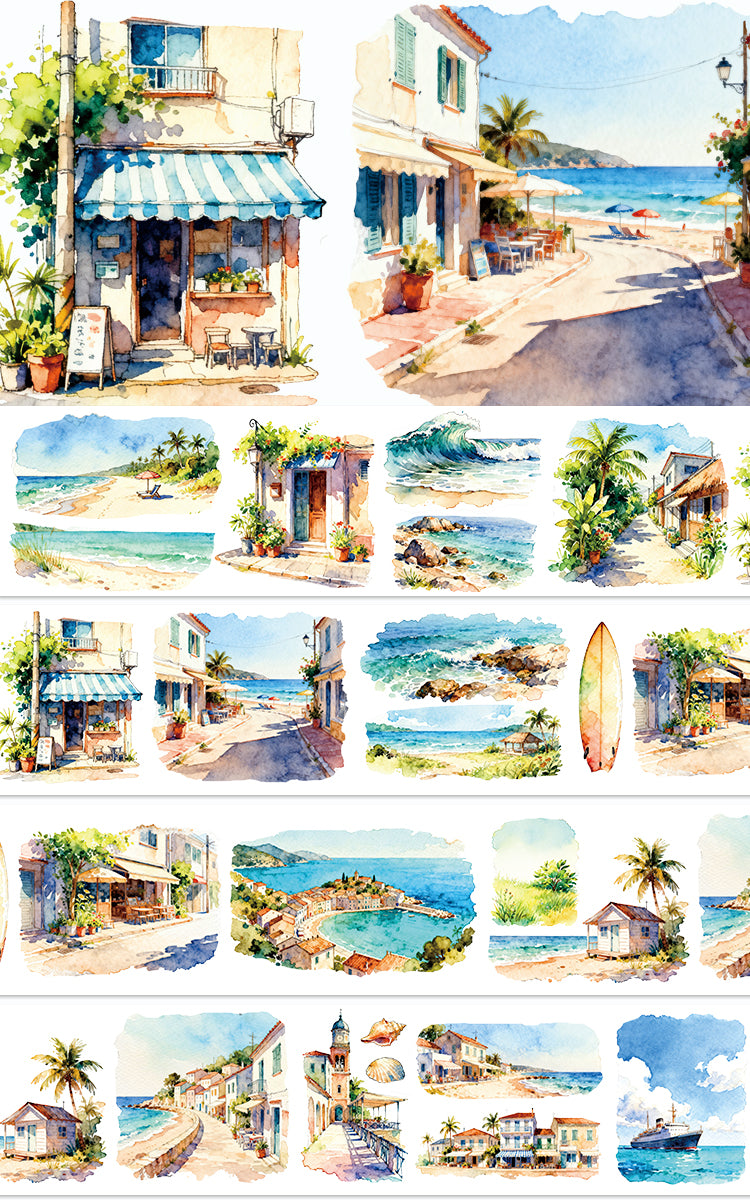 Summer Picture Scroll PET Tape