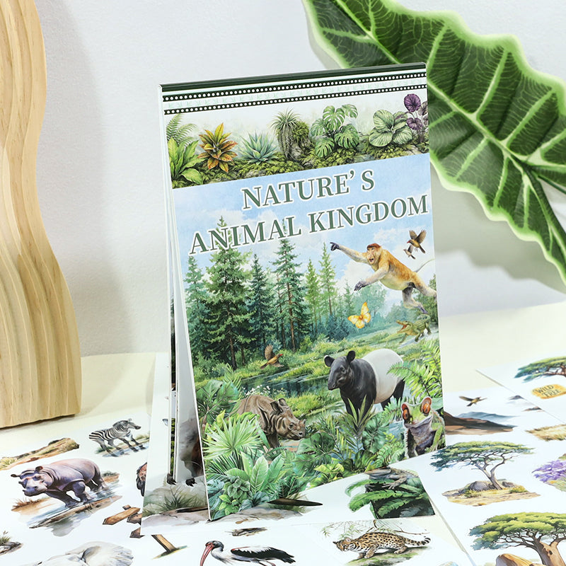 Vintage Sticker Book Vol.27 - Animal Kingdom for journaling and scrapbooking