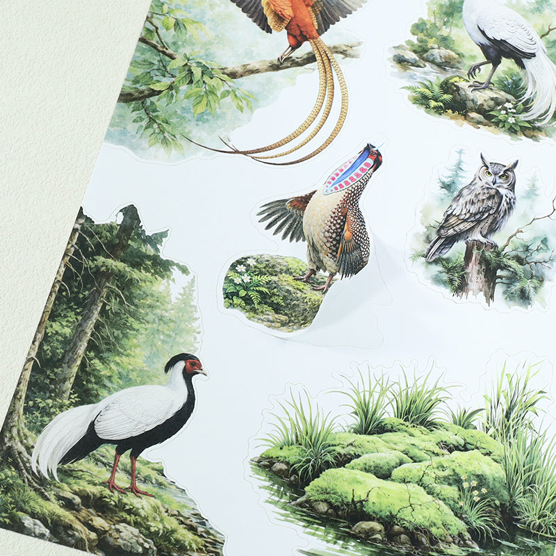 Vintage Sticker Book Vol.27 - Animal Kingdom for journaling and scrapbooking