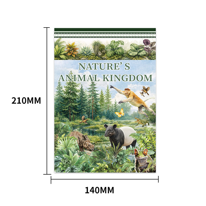 Vintage Sticker Book Vol.27 - Animal Kingdom for journaling and scrapbooking